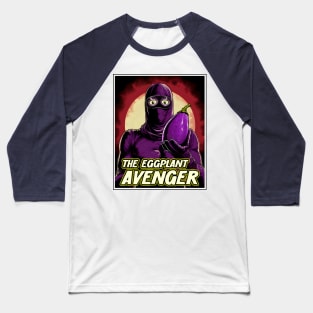 The Eggplant Avenger - Vegan Superhero (US Version) Baseball T-Shirt